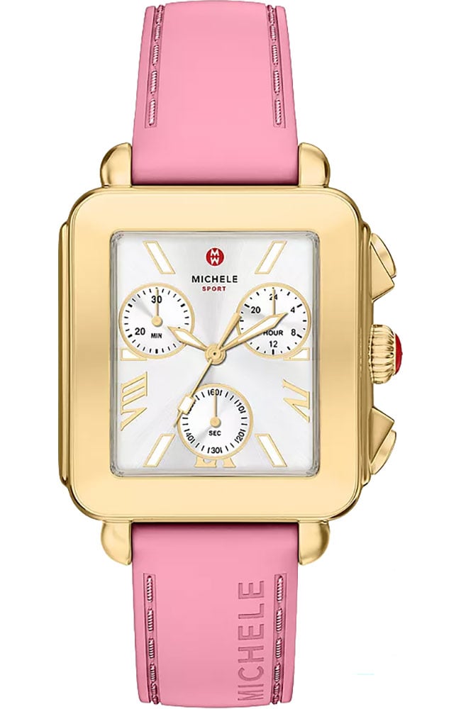 Michele Deco Sport Chrono Gold-Tone Watch 36mm - MWW06K000076 display picture 2