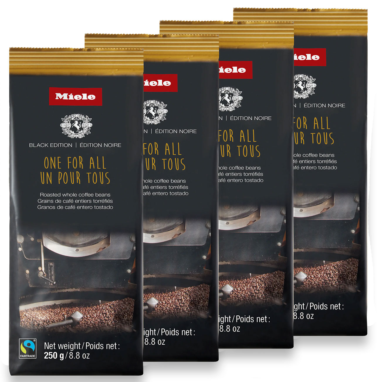 Miele Black Edition 250g One For All Coffee (4-Pack) - 12792210