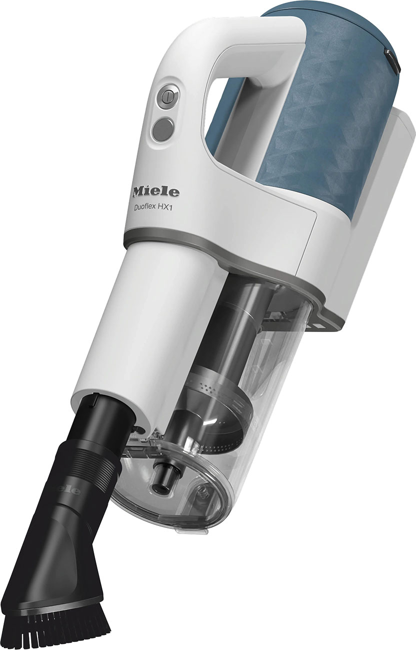 Miele Duoflex HX1 Cordless Stick Vacuum in White/Blue | Abt