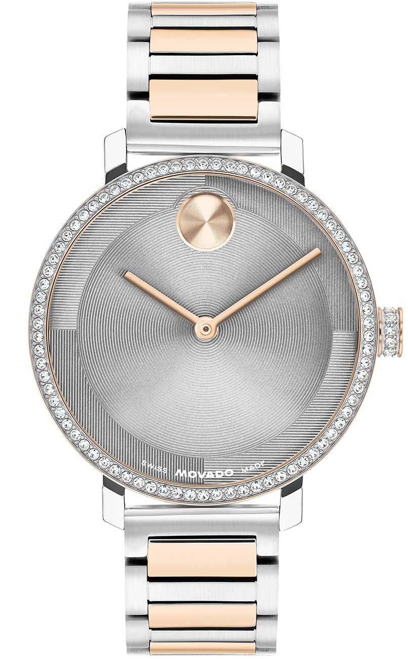 Movado BOLD Evolution 2.0 34mm Watch in Grey | Two-Tone display picture 2
