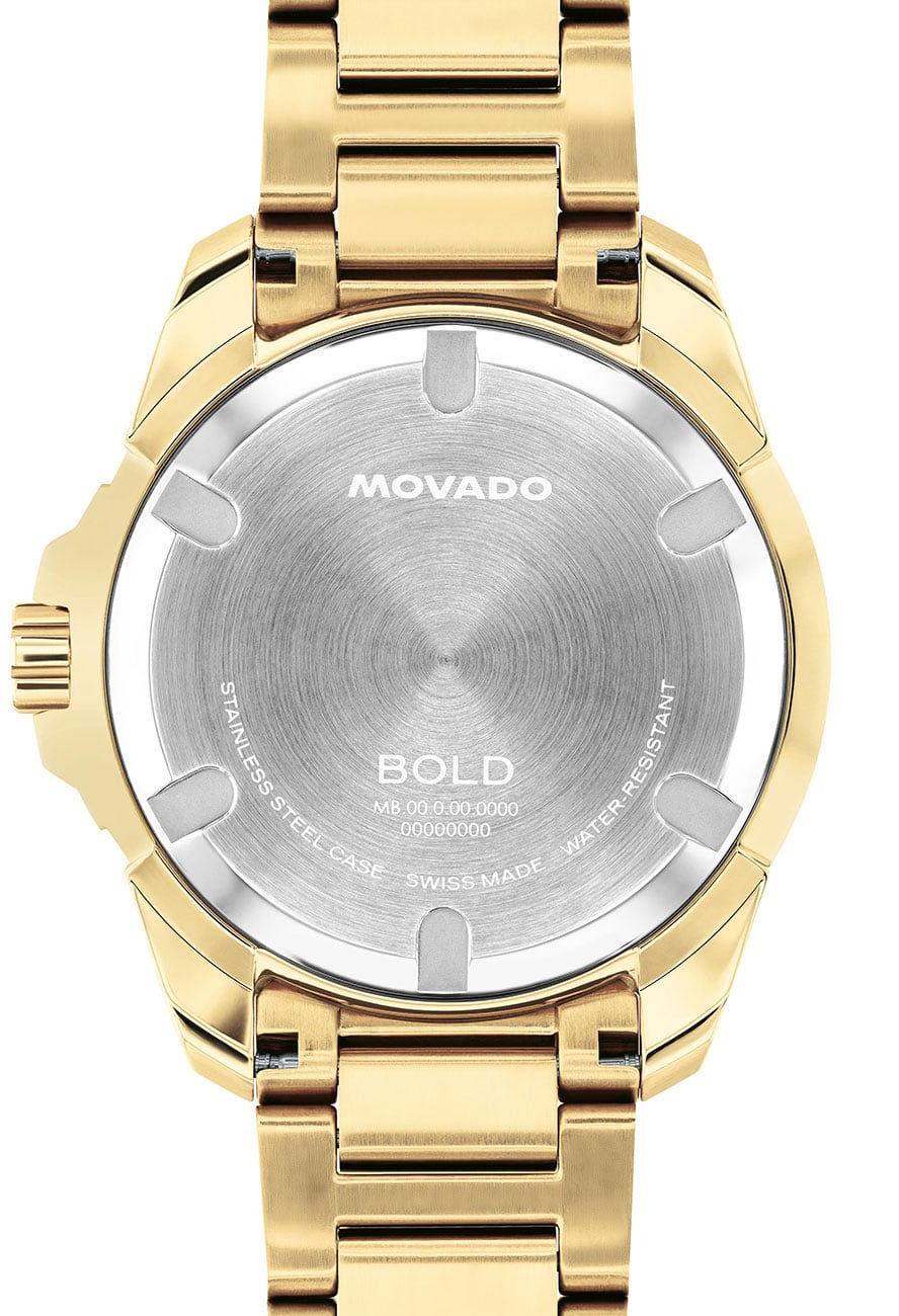 Movado BOLD Verso S Watch 42mm Light Yellow Gold 3601392