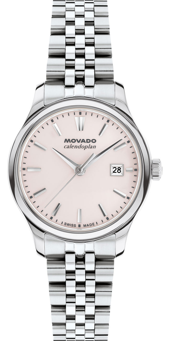 Movado Women's Calendoplan Swiss Quartz Stainless Steel Watch 27mm - Silver