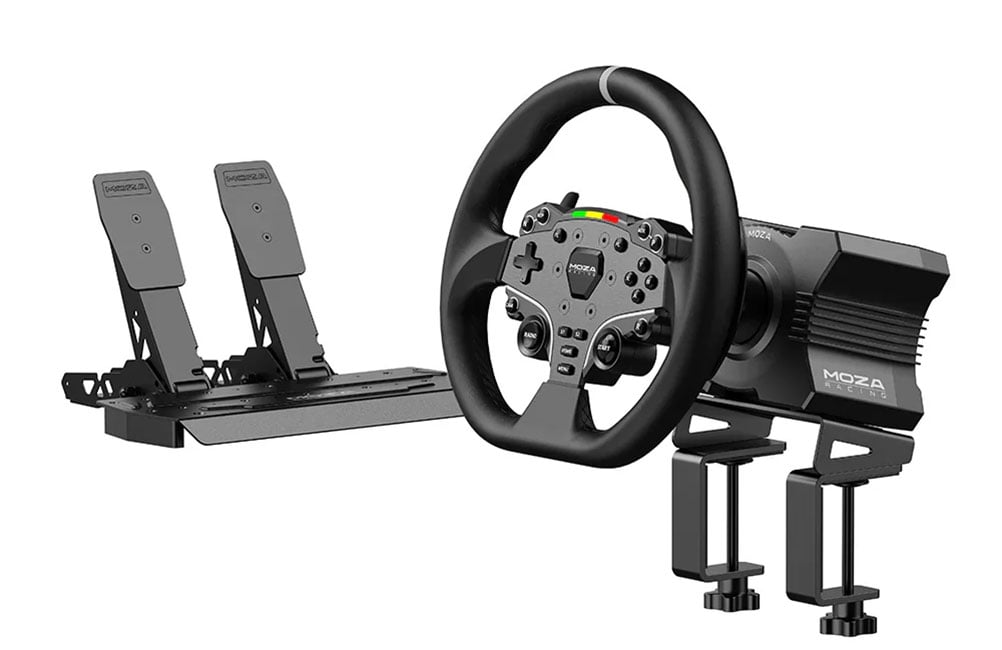 Moza R5 Bundle Direct Drive Racing Simulator Steering Wheel and SR-P Lite Pedals