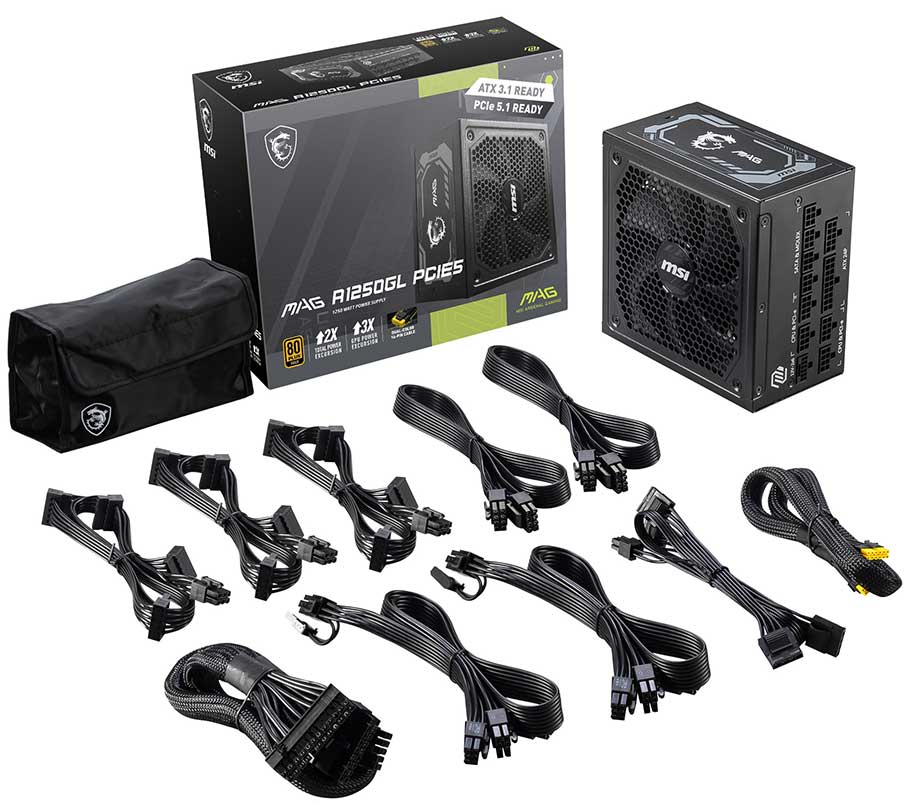 MSI ★ MAG A1250GL PCIE5 ★1250W MAG A1250GL PCIE5 | Power Supply | Overflow With Power
