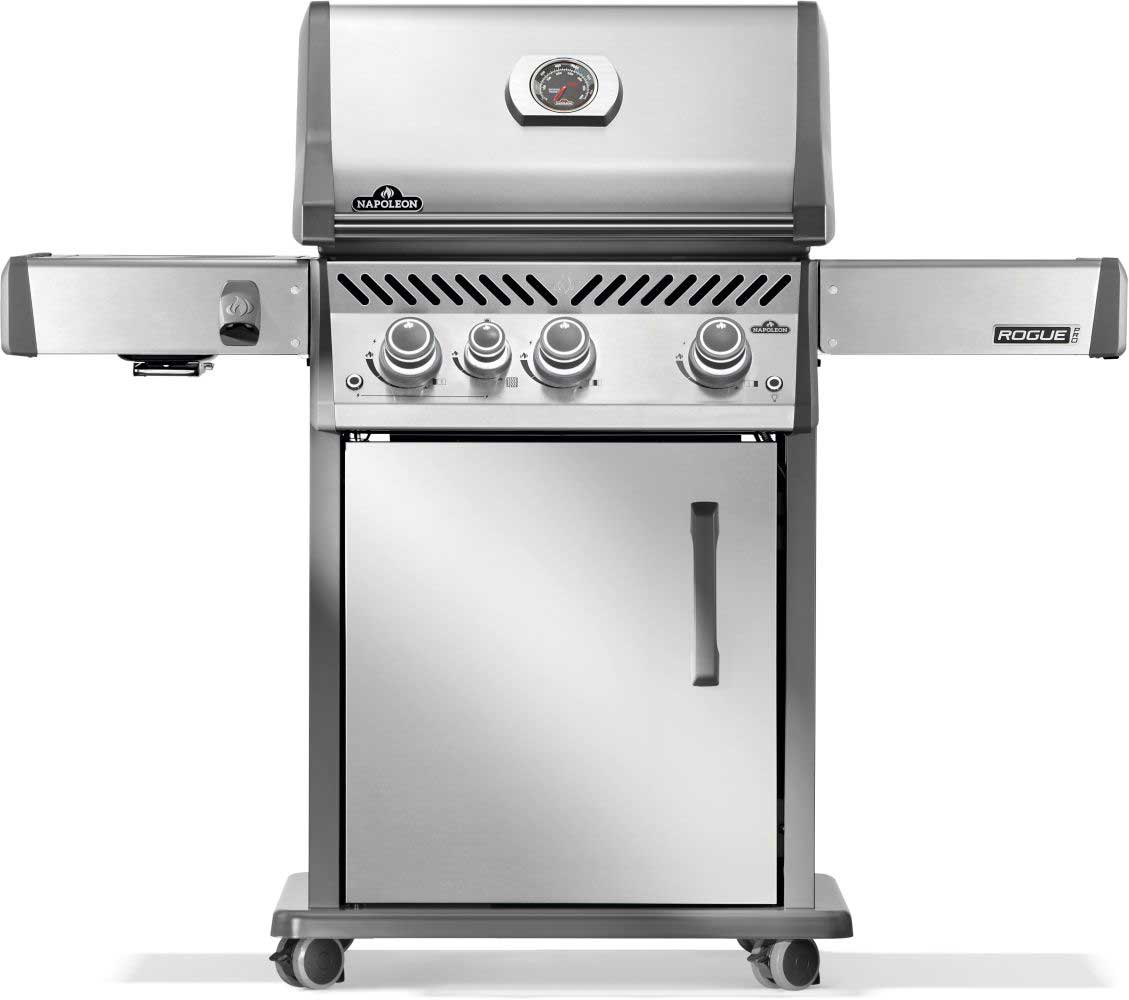 Napoleon Rogue PRO 425 SIB Natural Gas Grill with Infrared Side Burner in Stainless Steel