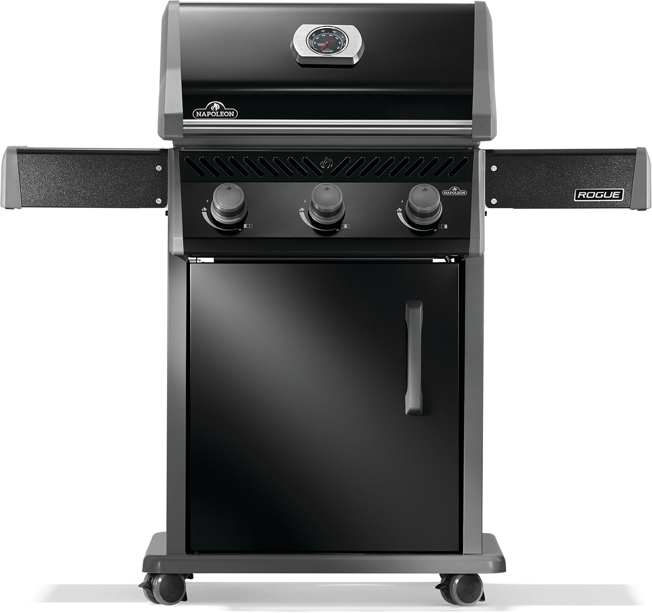 Napoleon Rogue 425 Natural Gas Grill With Stainless Steel Grids in Black