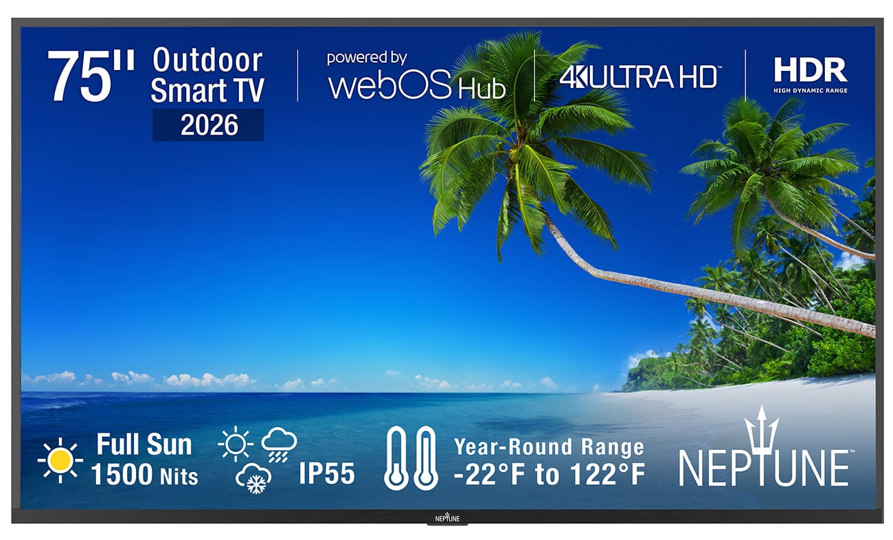 Neptune Outdoor Smart TV 75-Inch Full Sun 4K
