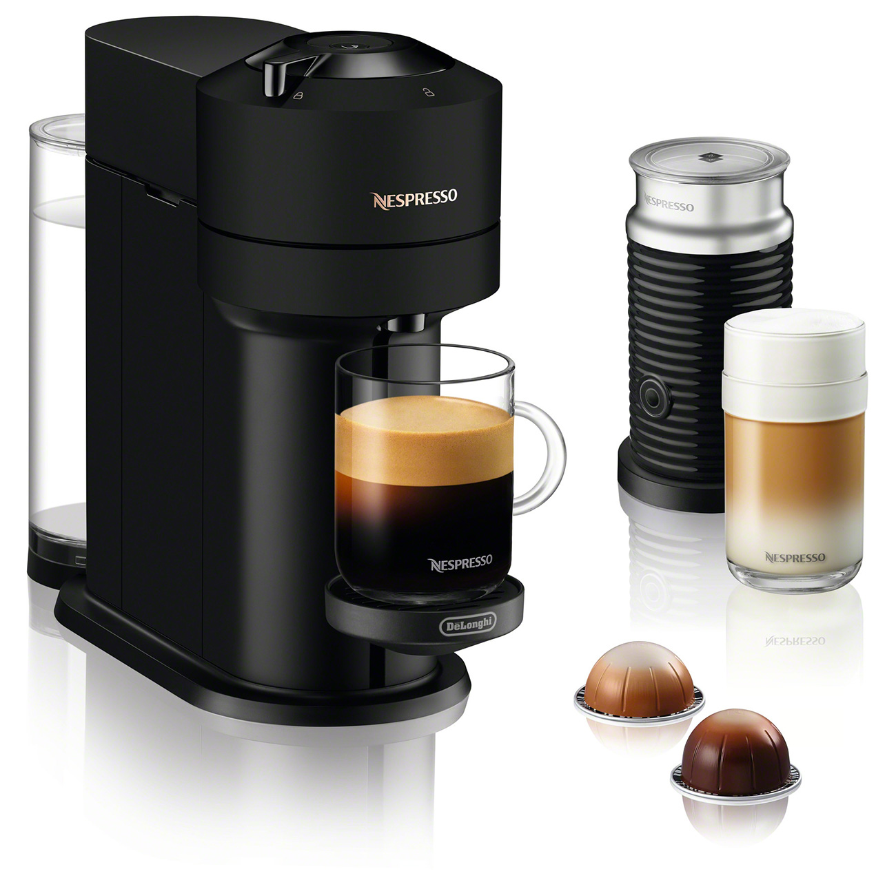 Nespresso Vertuo Next Espresso Machine Aeroccino ENV120BMAE