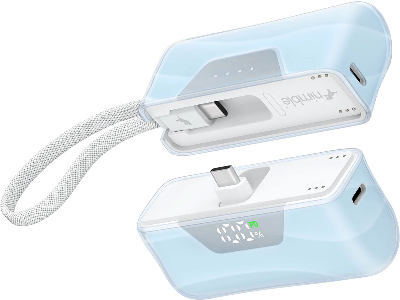 Nimble SHAREPOWER Portable Charger in Liquid Crystal Blue