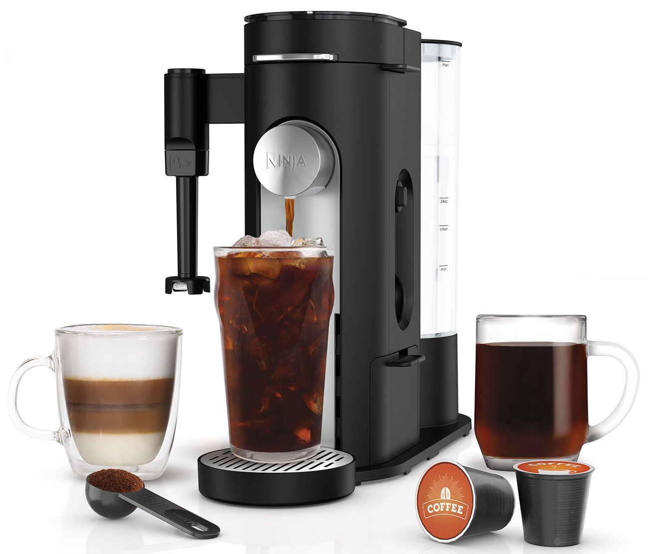 Ninja Single-Serve Pods and Grounds Specialty Coffee Maker in Black