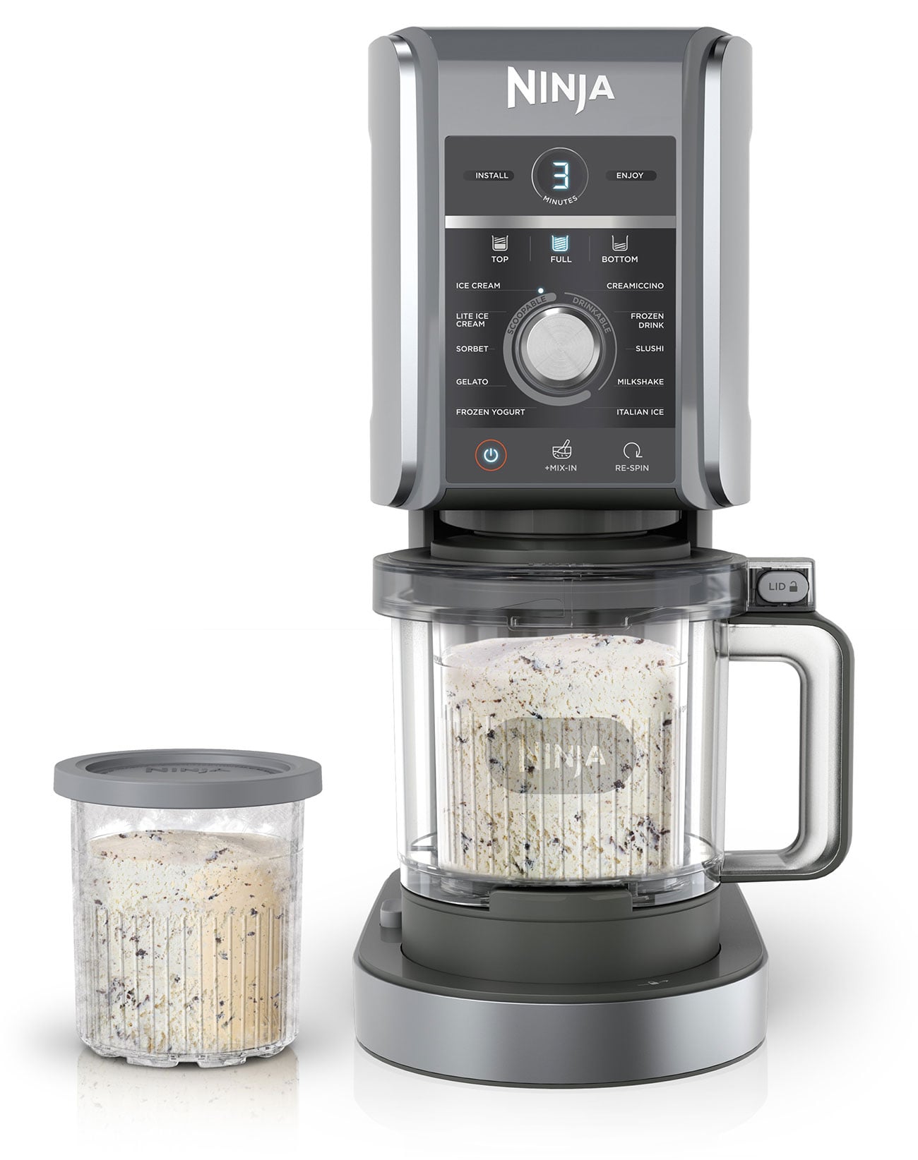 Ninja CREAMi Deluxe Ice Cream Maker with Dual-Drive Motors