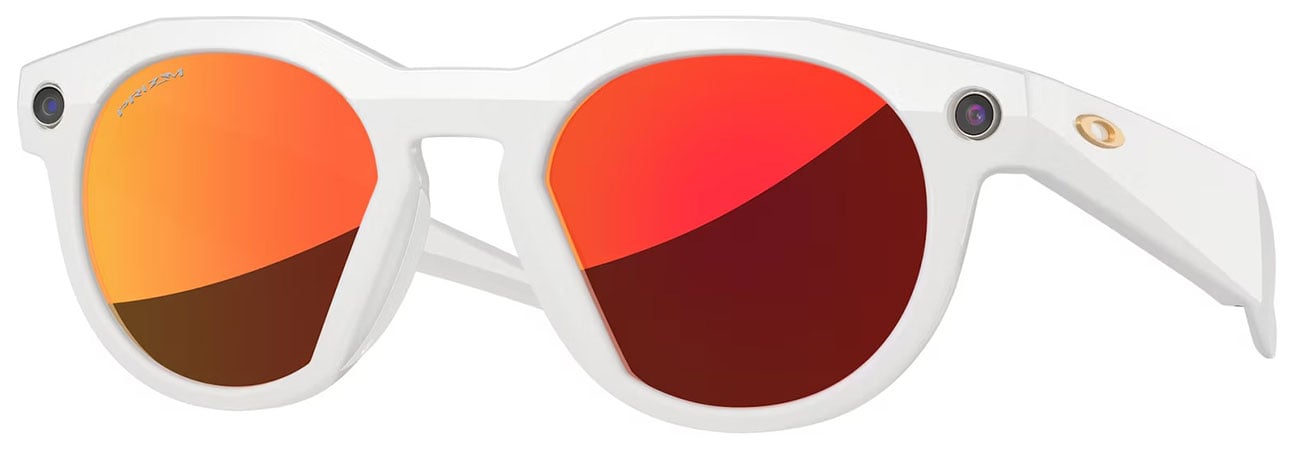Oakley Meta HSTN Sunglasses 51mm in Warm Grey with Prizm Ruby Lenses