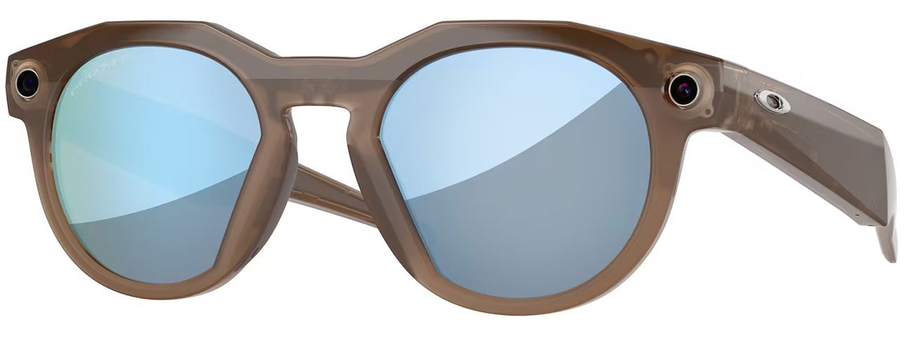 Oakley Meta HSTN Sunglasses 51mm in Brown Smoke with Prizm Deep Water Polarized Lenses