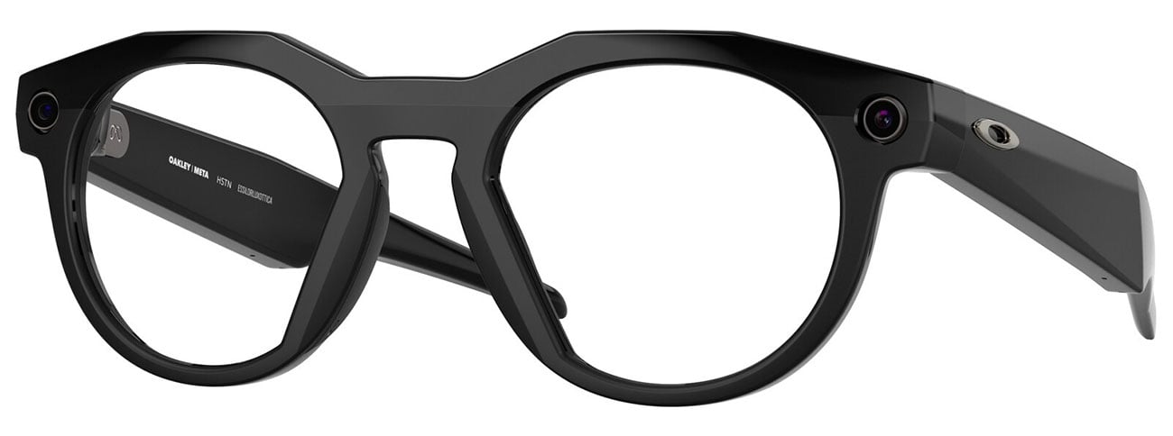 Oakley Meta HSTN Sunglasses 51mm in Black with Clear Lenses