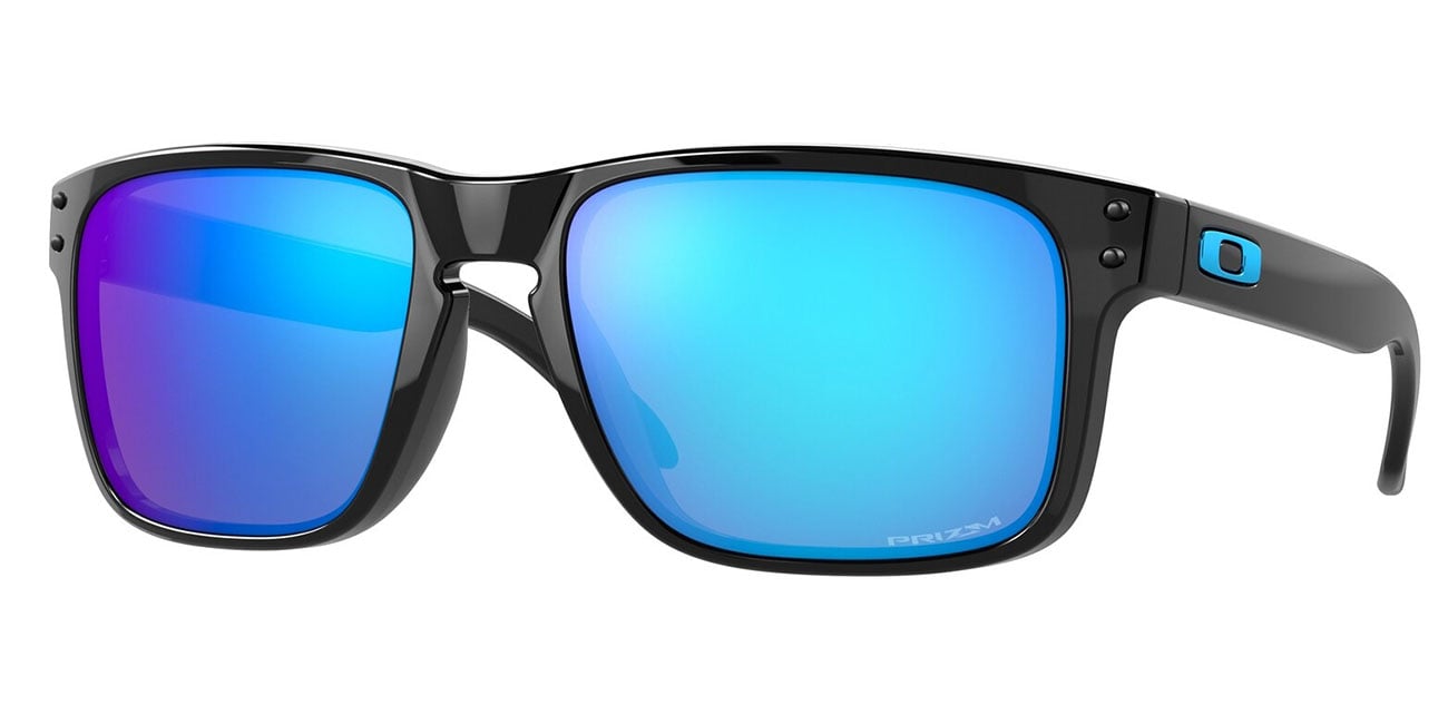 Oakley Holbrook Sunglasses 55mm in Black with Prizm Sapphire Lenses