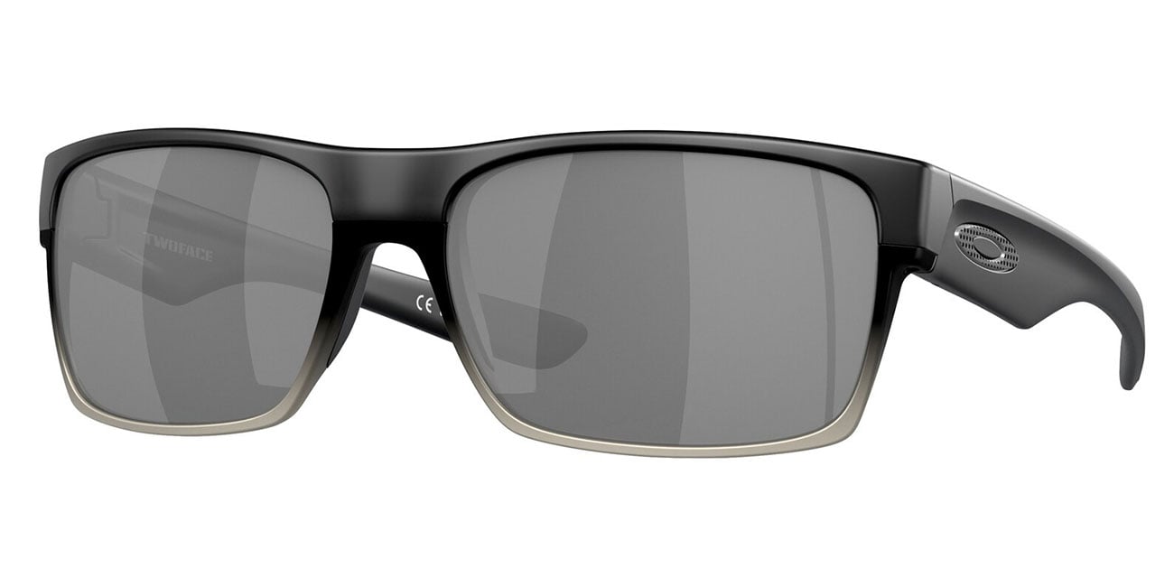 Oakley TwoFace Sunglasses 60mm in Matte Black with Chrome Iridium Lenses