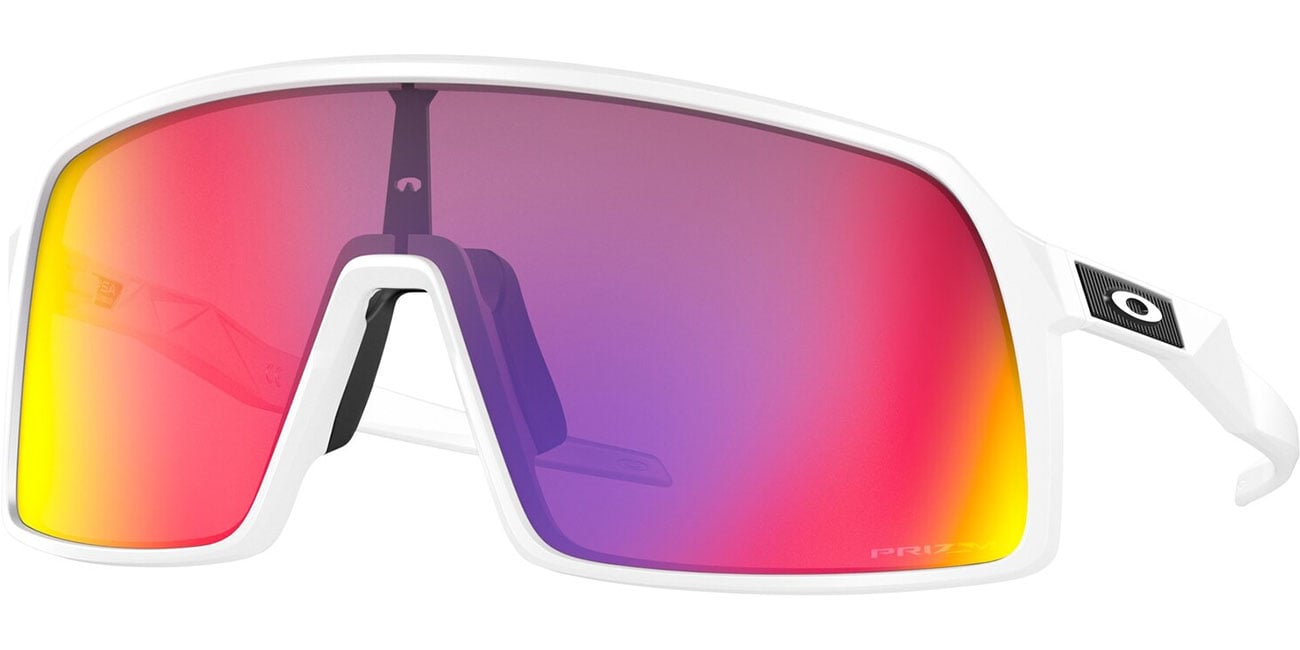 Oakley Unisex Sunglass Sutro -  Frame color: Matte White, Lens color: Prizm Road