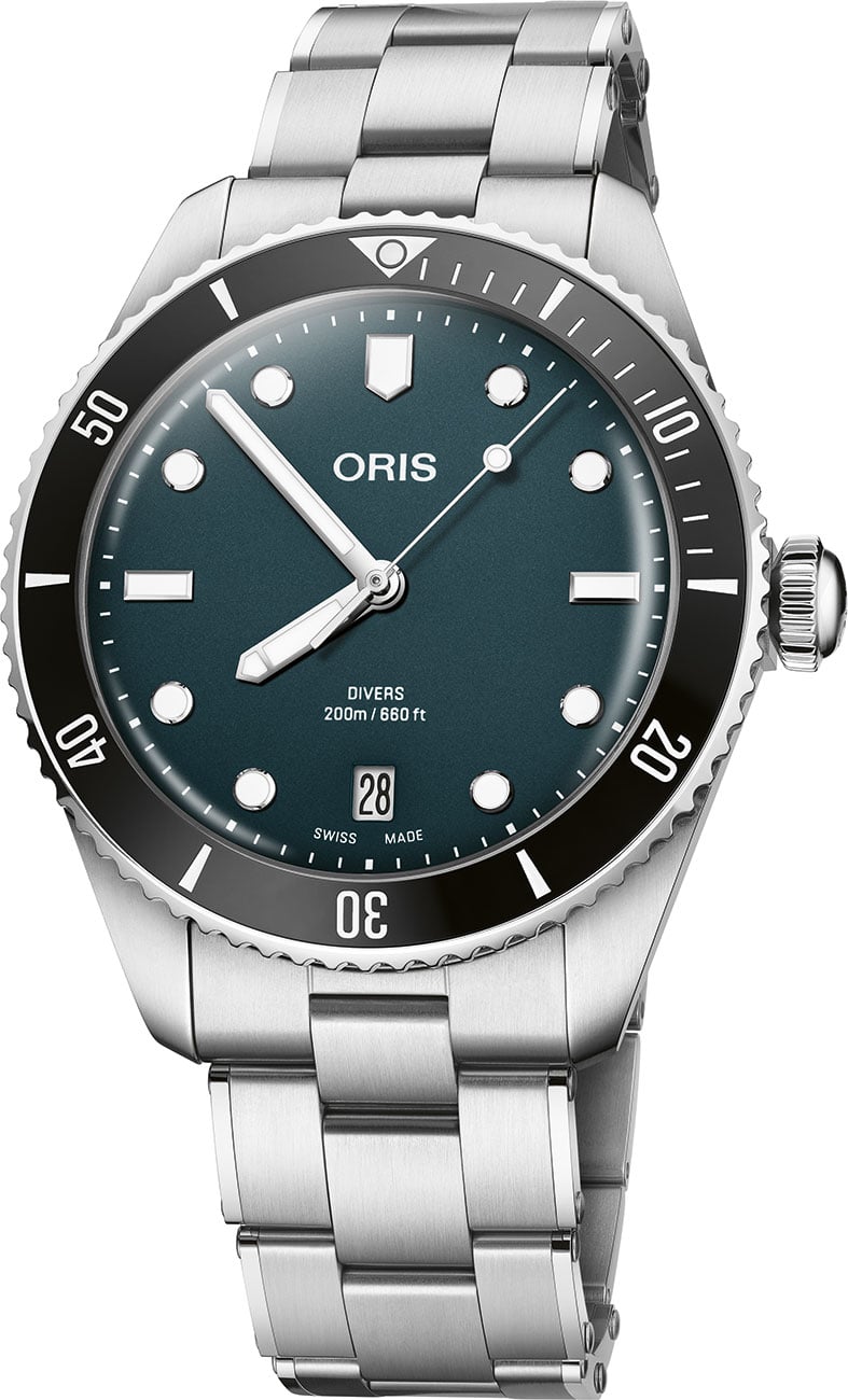 Oris Divers Date Automatic Blue Dial Stainless Steel Men's Watch 01 733 7795 4055-SET 01 733 7795 4055-SET