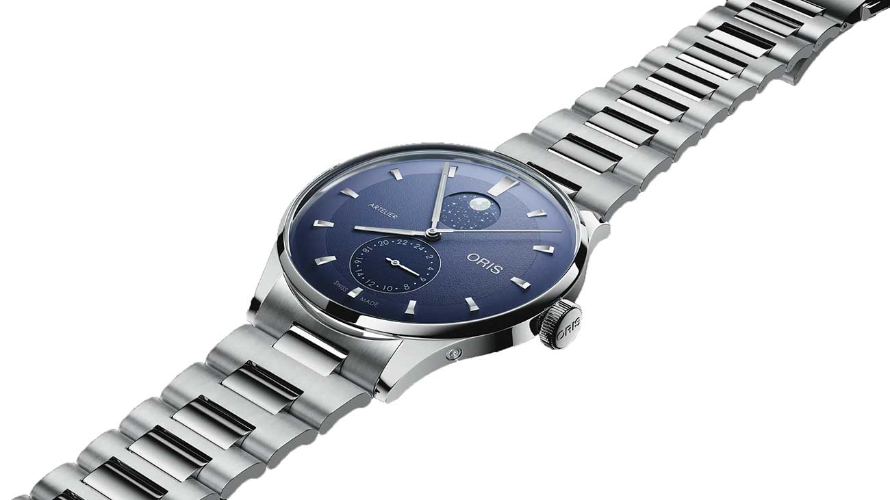 Oris Artelier Complication Watch 395mm with Blue Dial 3150$