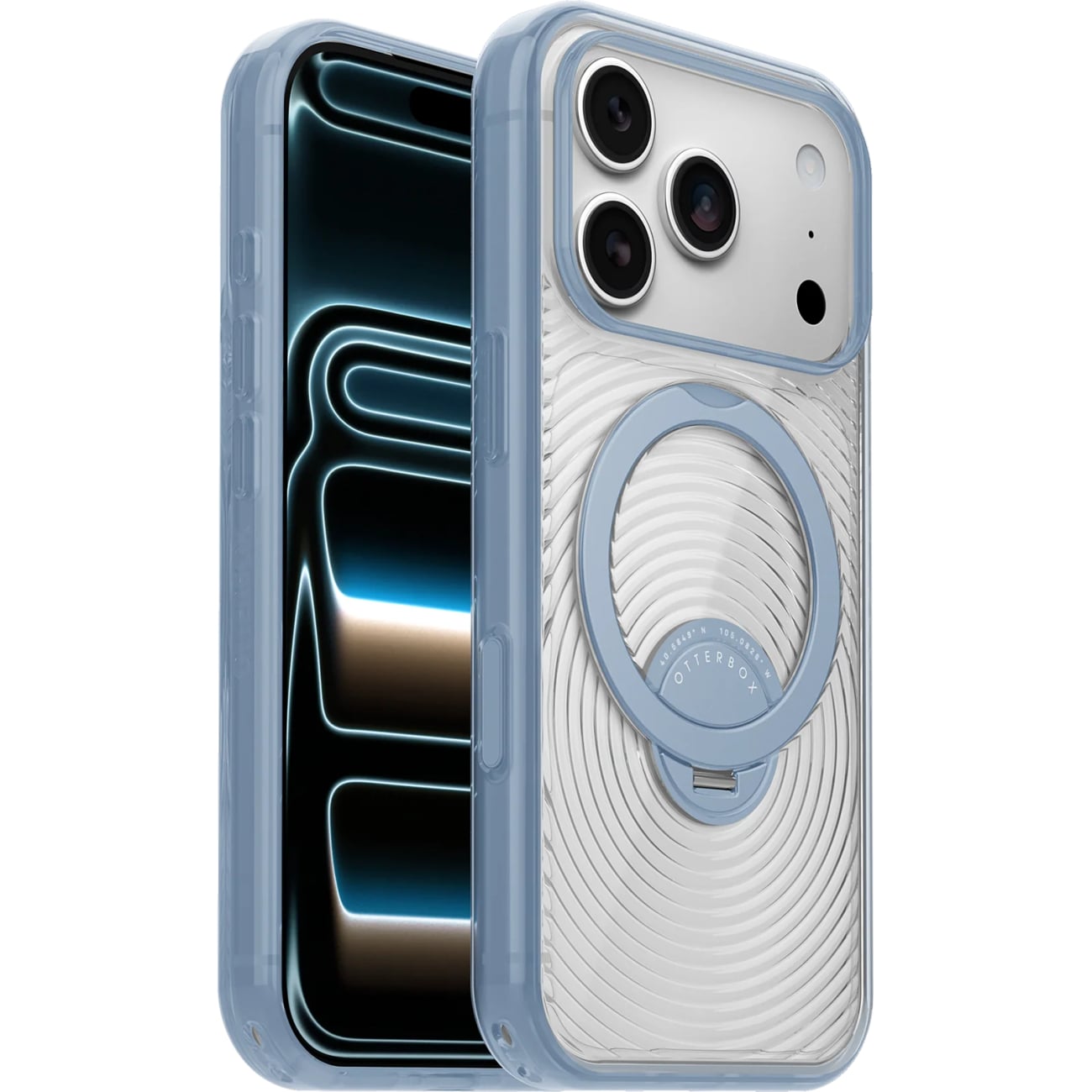 OtterBox Symmetry Series Stand MagSafe Case for iPhone 18 Pro and iPhone 17 Pro in Aether Blue