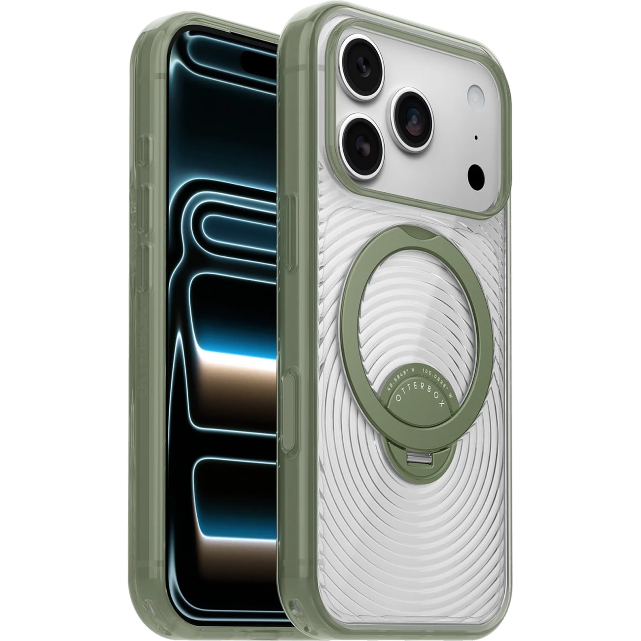 OtterBox Symmetry Series Stand MagSafe Case for iPhone 18 Pro and iPhone 17 Pro in Calyx Green