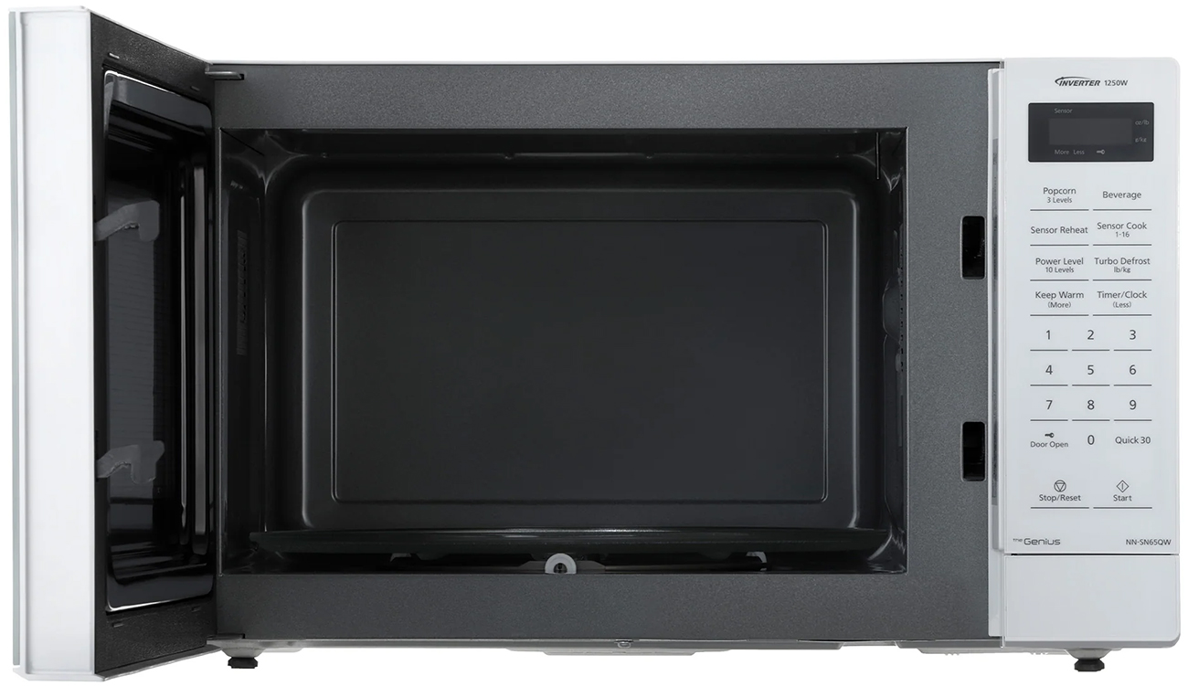 Panasonic 1.2 Cu. Ft. Countertop Microwave in White | Abt