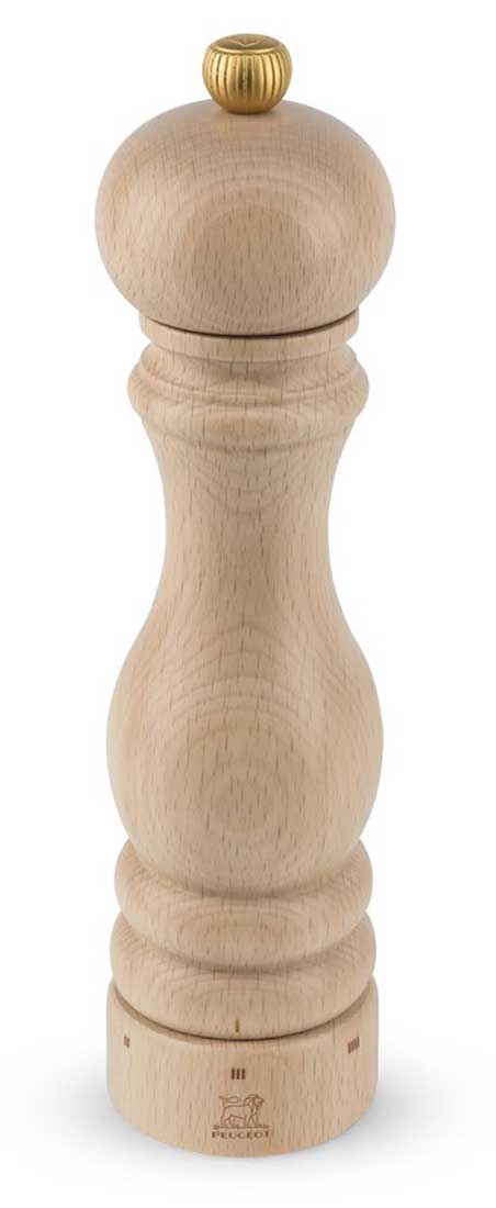 Manual Salt Mill in Wood, u'Select , Natural, 22 cm - 8,75in Paris u'Select
