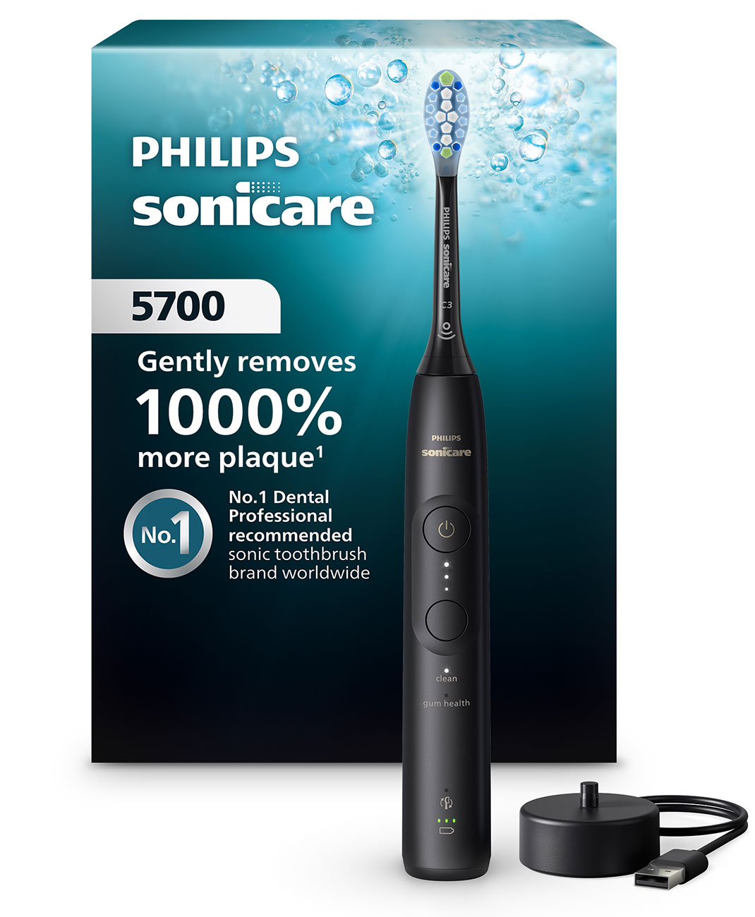 Philips Sonicare Series 5700 Rechargeable Toothbrush in Black 80$