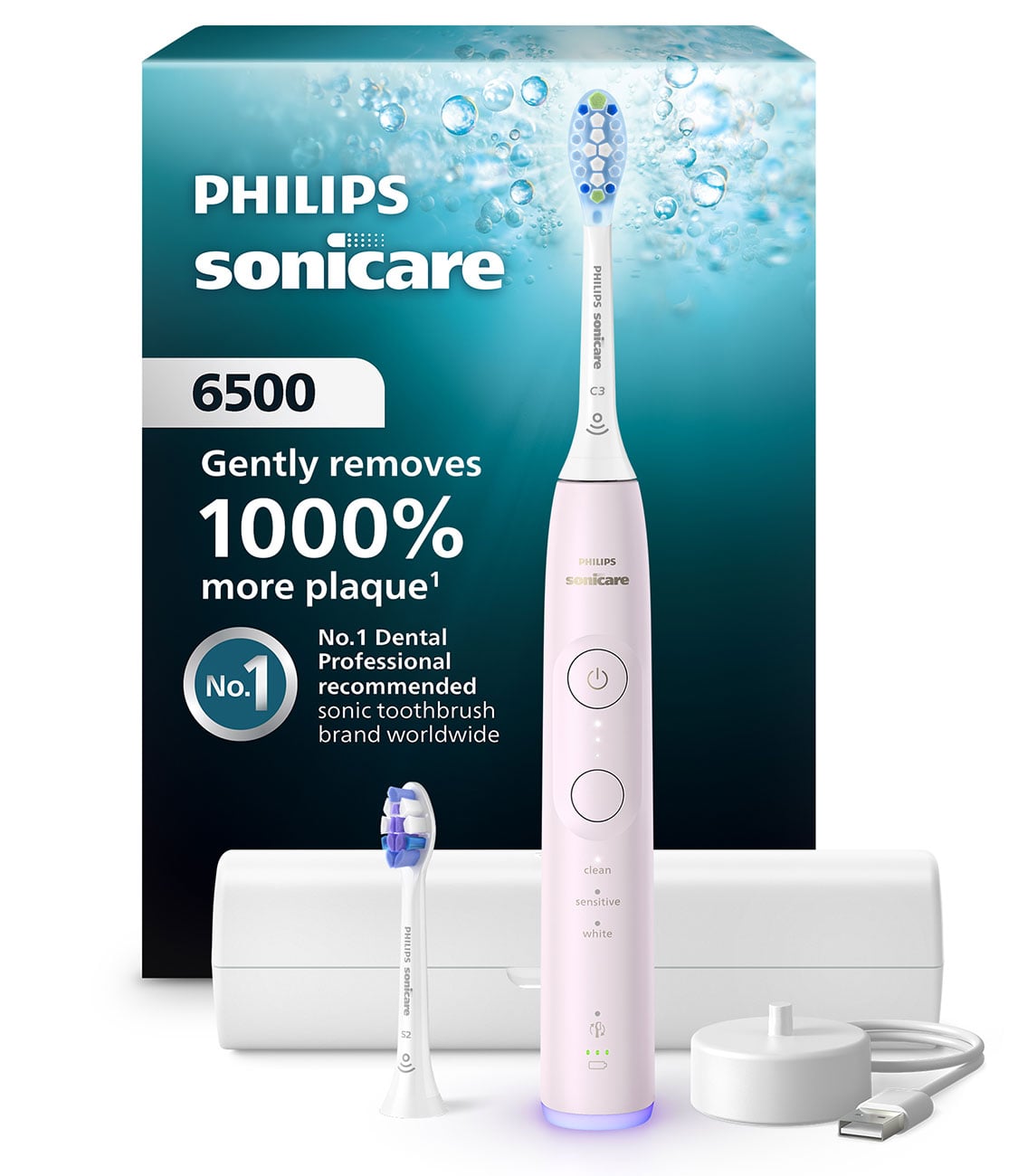 Philips Sonicare Series 6500 Rechargeable Toothbrush in Pink 130$