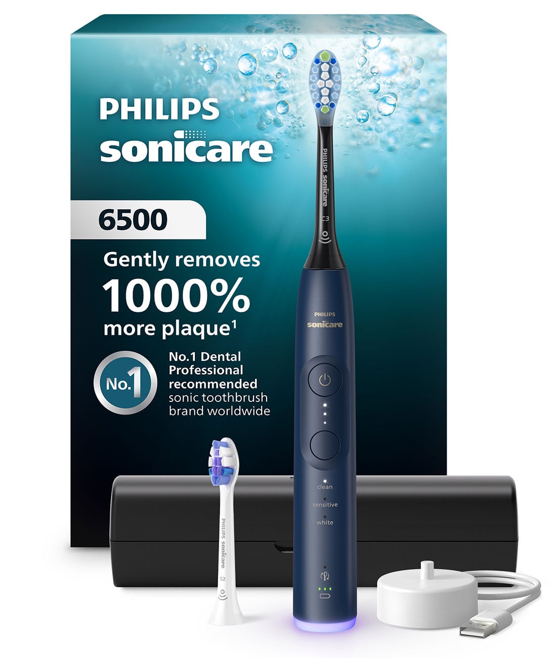 Philips Sonicare Series 6500 Rechargeable Toothbrush in Navy Blue 130$