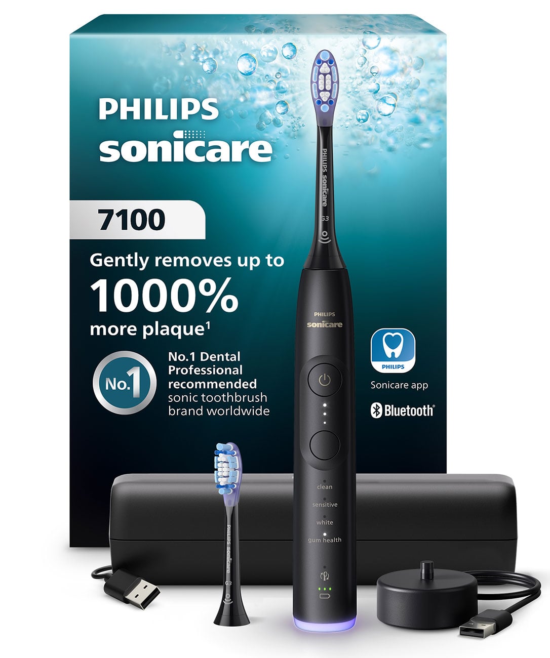 Philips Sonicare Series 7100 Rechargeable Toothbrush in Black 160$