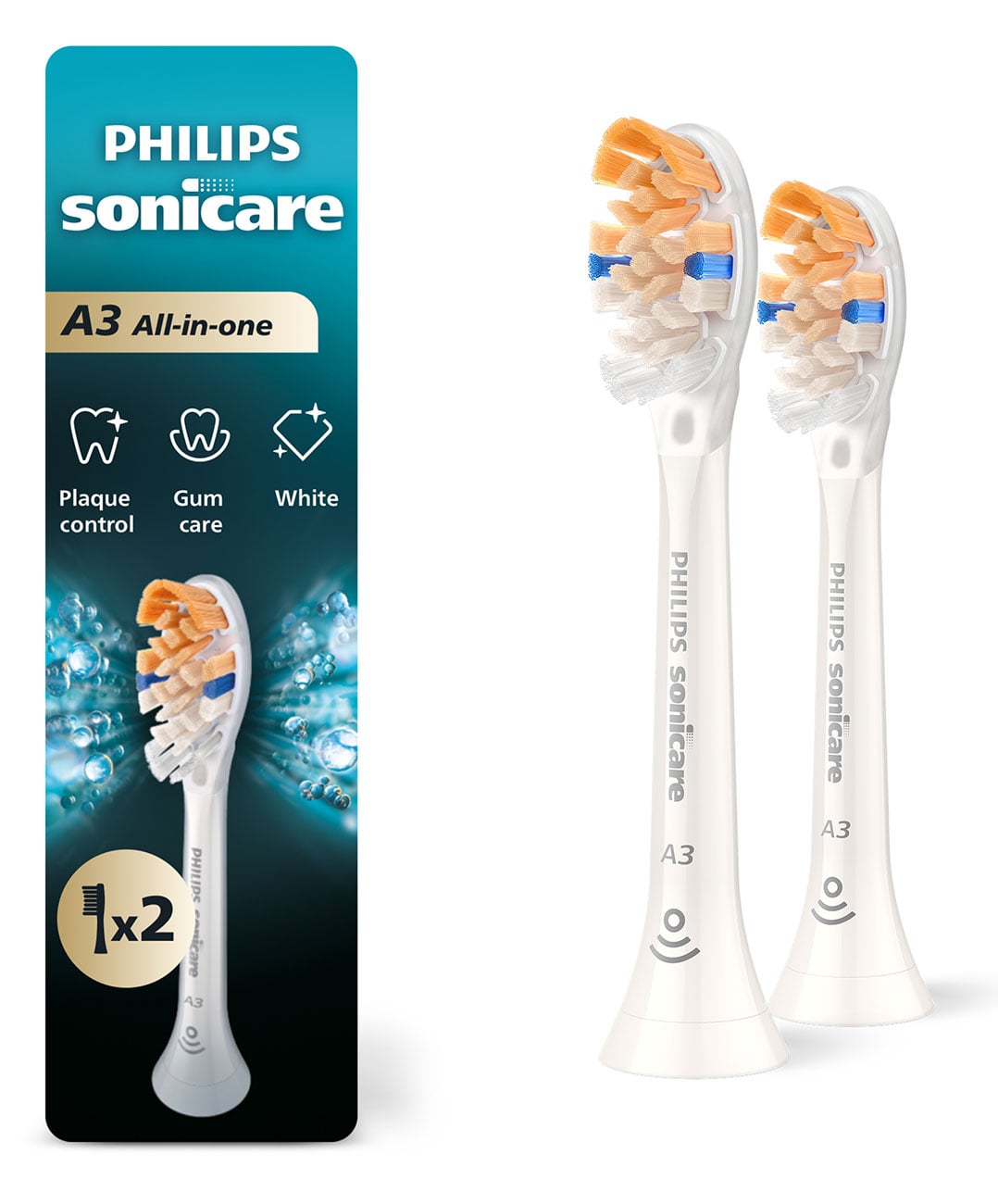 Philips Sonicare Philips All in One Replacement Brush Head, White, 2 ct | CVS