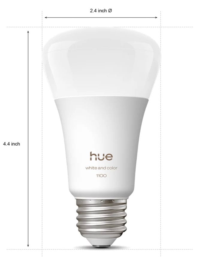 Philips Hue 4 E26 Color-capable Bulbs with Bridge Pro - 591909