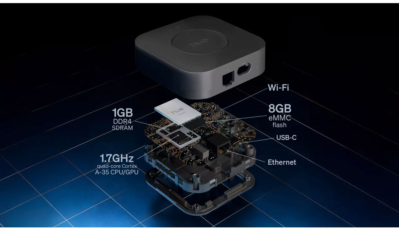 Philips Hue 4 E26 Color-capable Bulbs with Bridge Pro - 591909