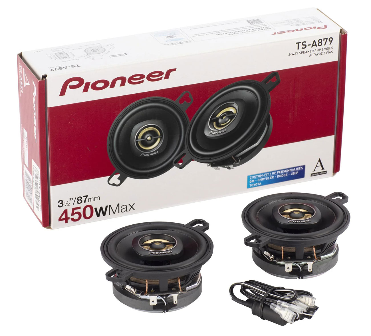 Pioneer 3-1/2-inch 2-Way 450W Coaxial Speakers - TSA879 | Abt