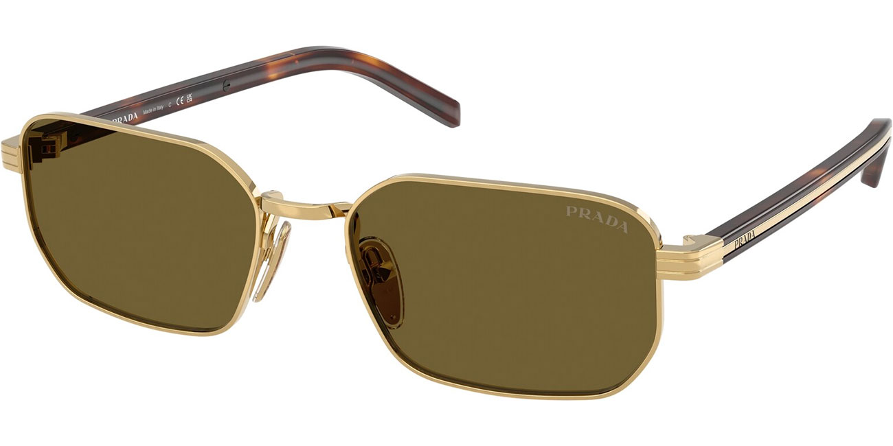 プラダ Prada Gold | Brown 56mm Sunglasses - PRD62S5AK09Z56