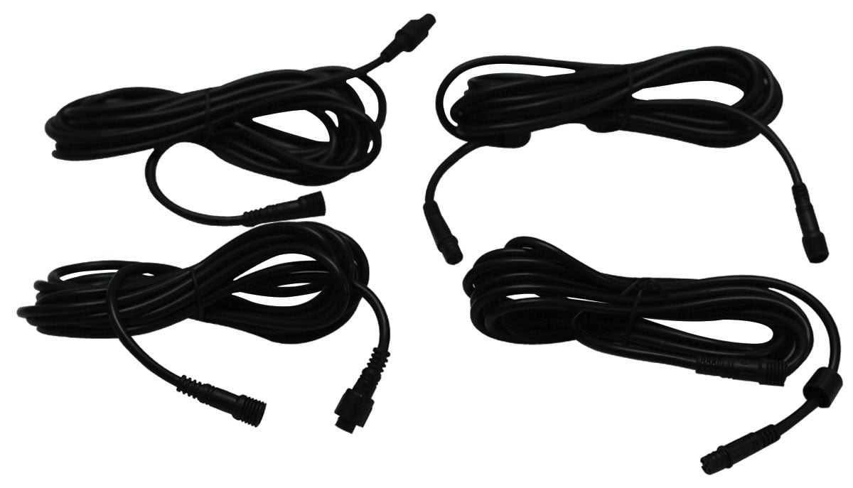 Race Sport 5-Wire 9-Foot Extension Cable for Smart Rock Light Kits (4 Pack)
