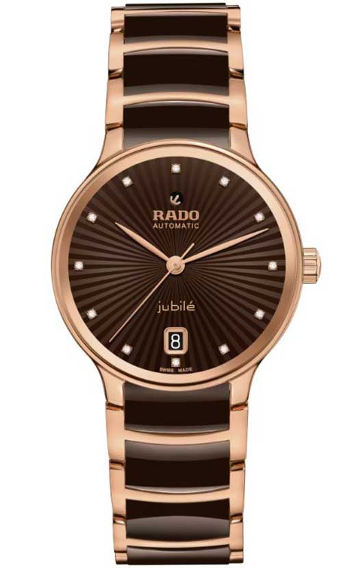 Rado Watch Centrix Automatic Diamonds 35mm with Brown Dial