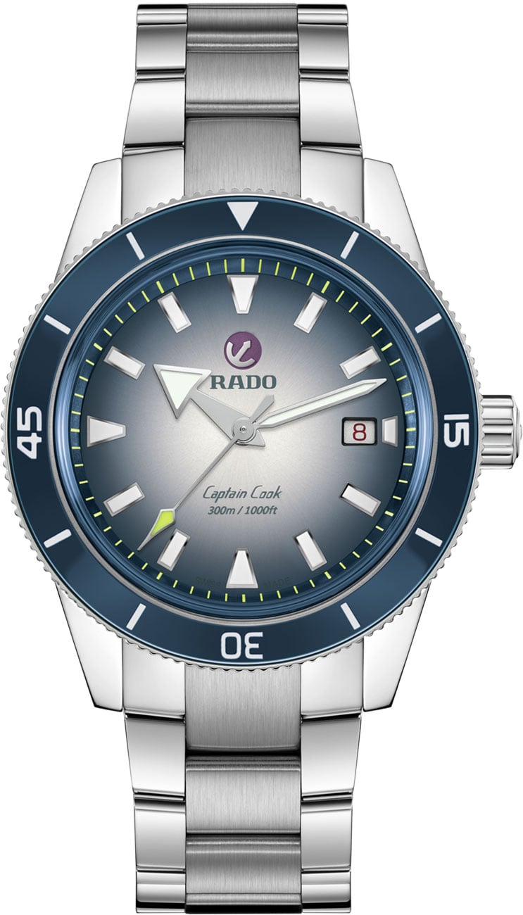 Rado Captain Cook Automatic Blue Dial Stainless Steel Men's Watch R32154208 R32154208