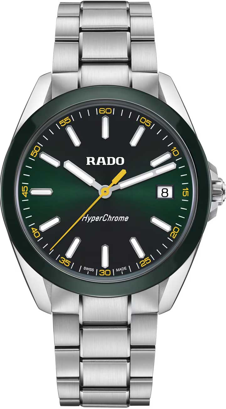 Rado HyperChrome Quartz Watch 41.5mm Green | Silver - R32280313
