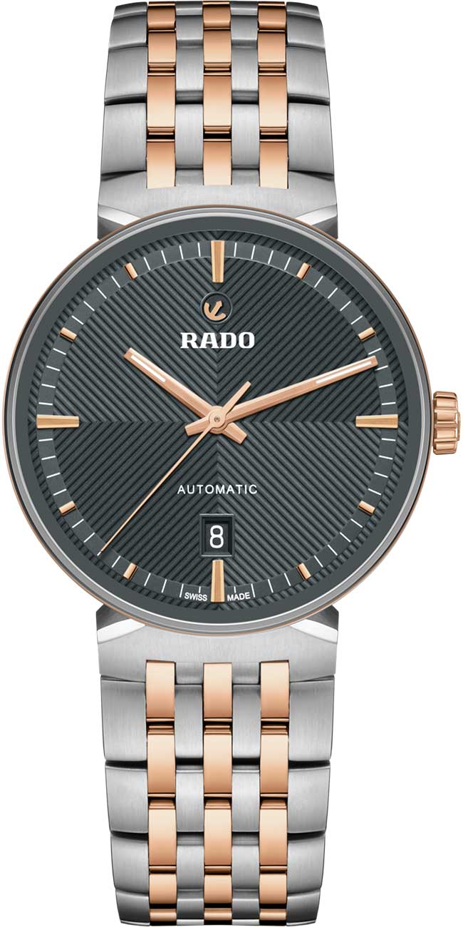Rado Florence Automatic Watch 39mm with Grey Embossed Pattern Dial