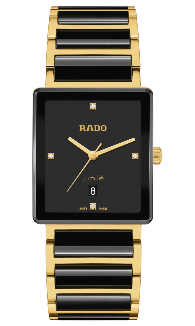 Rado Integral Diamonds Quartz Watch 315mm with Black Dial