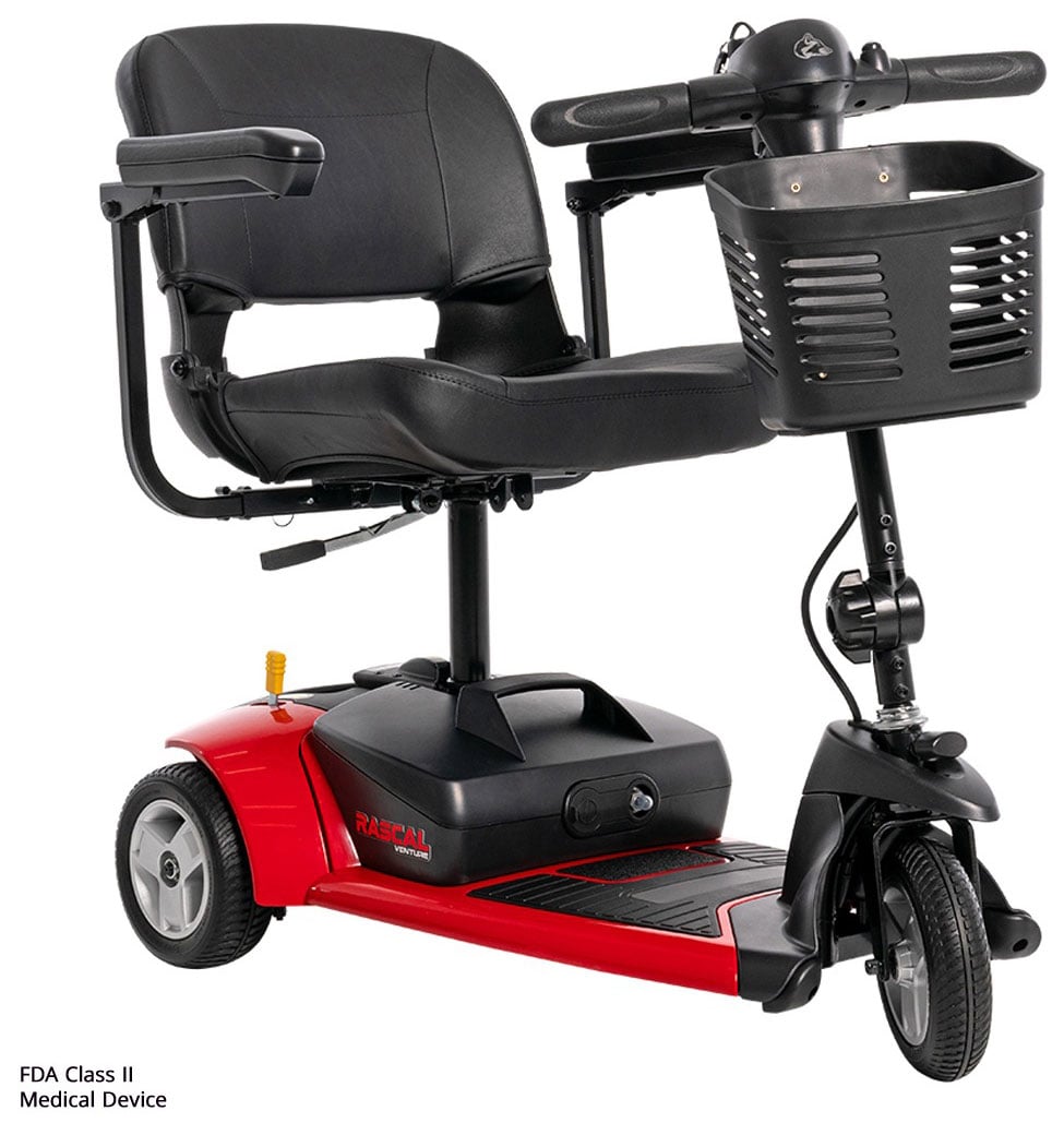 Mega Motion Rascal Venture 3-Wheel Mobility Scooters from SpinLife