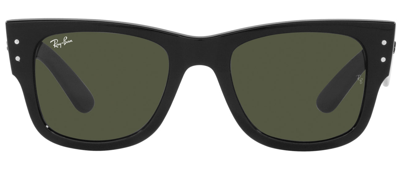Ray-Ban Mega Wayfarer Sunglasses with Black and Green Lenses