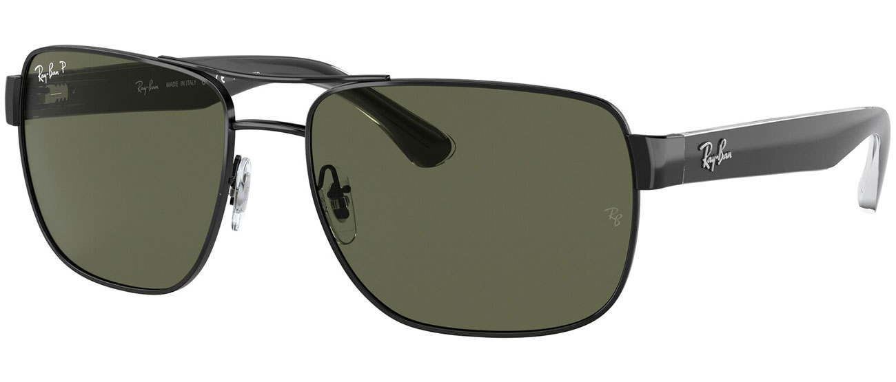 58mm green mirror ratban aviator sunglasses Ray Ban Aviator 58mm Chromance Polarized Silver/Green  main image 2