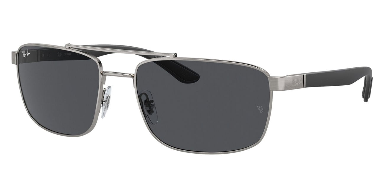 Ray-Ban Unisex Sunglass RB3737 - Frame color: Gunmetal, Lens color: Dark Grey