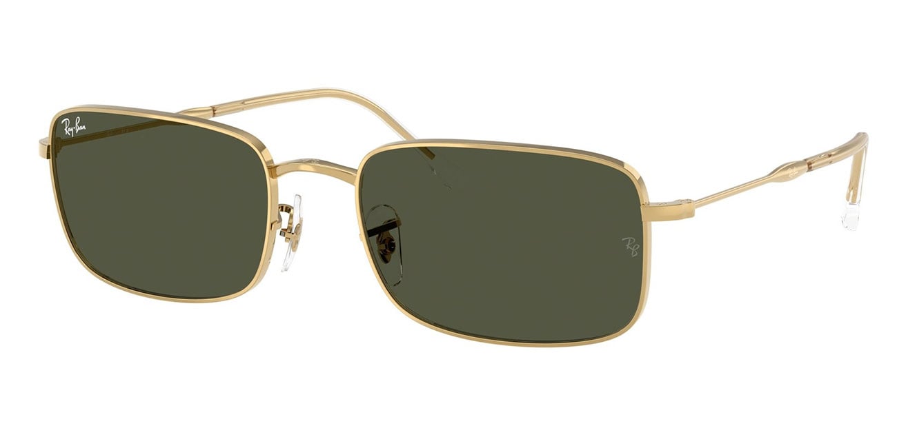 Ray-Ban Unisex Sunglass RB3755 -  Frame color: Arista Gold, Lens color: Green