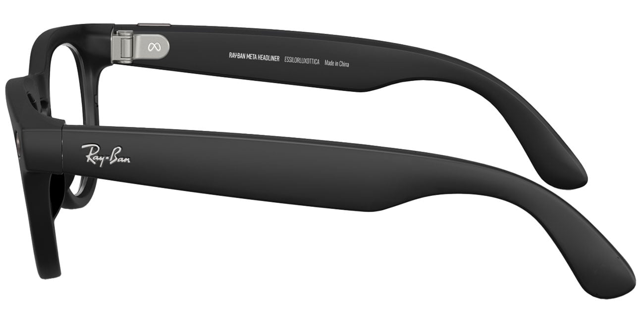 Ray-Ban スマートサングラス  HEADLINER Ray-Ban Meta Headliner Glasses - Shiny Black Frames