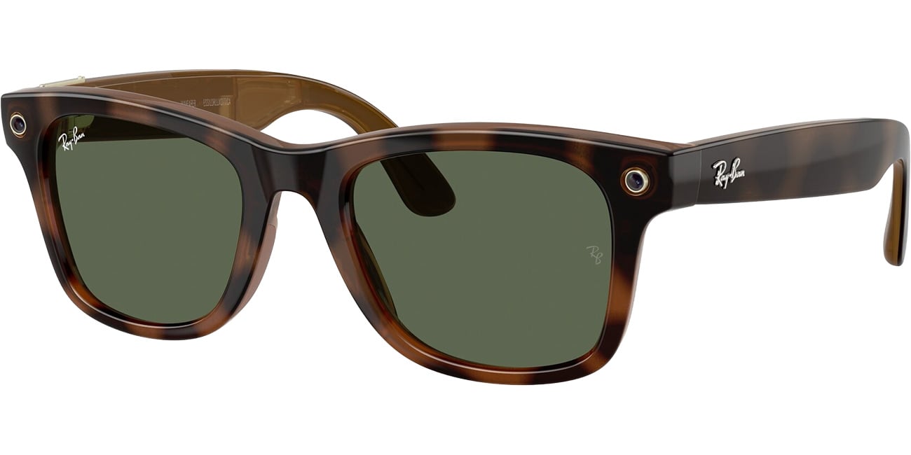 Ray-Ban Unisex  Ray-Ban Meta (Gen 3) Wayfarer -  Frame color: Havana, Lens color: G-15 Green