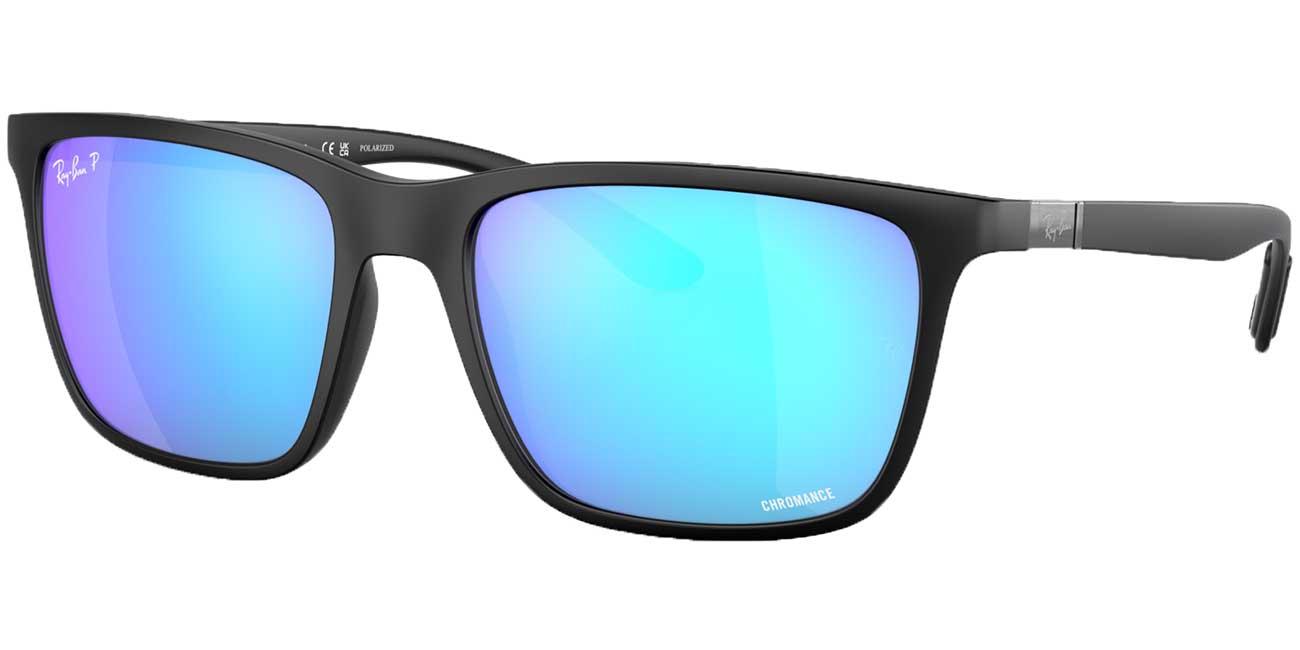 Ray-Ban RB4385 Black Sunglasses 58mm w/Chromance Lenses